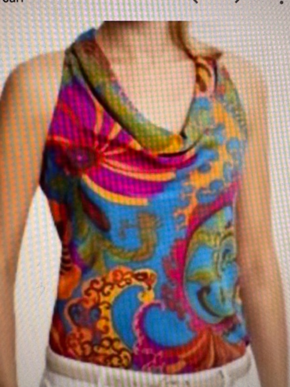 EUC VINTAGE! Trina Turk x Banana Republic 2012 Collab- Silk Cowlneck!  size 8